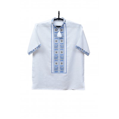 Embroidered shirt "Mystic Amulet Blue"